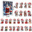 2D kerstcountdown-ornamenten met kerstmutsen (24 stuks) 4