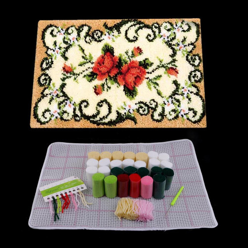 Beautiful Latch Hook, Multi-Colour, Latch Hook includes Printed 2