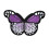 Parches termoadhesivos bordados de mariposas (10 unidades) 6