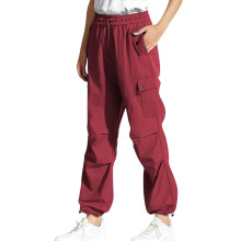 Calça Cargo Feminina Lisa - Calça Casual de Perna Reta com Fecho de Botão e Bolsos Funcionais