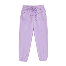 Girl Pants,Girls Sports Pants Autumn Winter Long Elastic Waist Casual Playwear Comfort,School Kids Clothes,02 Purple,3-4 Years