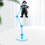 Bureaufiguurhouder van blauw plastic, 4 stuks 6