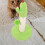 OULII Thickened Light Green Cat Scratching Pole Vertical Scratch Post for Daily Cat Activity 7