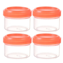 Set van 4 mini sauspotjes - BPA-vrije transparante kruidenpotjes - Uitverkoop