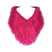 Xale elegante de pele sintética para casamento, festa, gala, dama de honra e noiva em eventos formais, rosa choque.