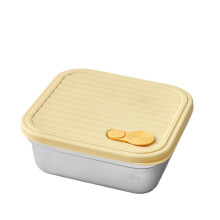 Boîte à lunch à plusieurs compartiments en acier inoxydable, idéale pour les salades de fruits, les gyms, le bureau ou l'école.