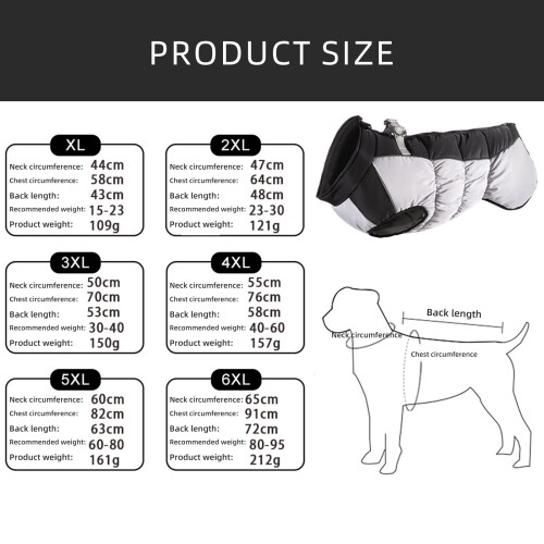 Gesteppter Hundewintermantel – Winddicht & Warm 2