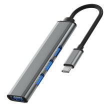 USB-C-auf-4-Port-USB-3.0-Hub-Typ-C-Splitter-Adapter zur Erweiterung von Laptop-/Tablet-Geräten