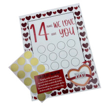 Valentine's Day scratch-off mystery gifts 14 pcs