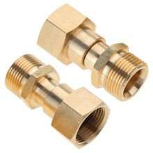 Lot de 2 adaptateurs pour nettoyeur haute pression M22 14 mm, raccord pivotant à déconnexion rapide pour tuyau de nettoyeur haute pression