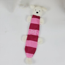 Brinquedo de pelúcia perfumado com apito para cães de pequeno a médio porte.
