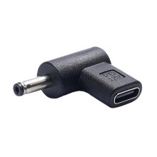 Type C vrouwelijke naar 3,5x1,35 mm voedingsconverter met 9V/12V/20V uitgang voor laptop, camera, luidspreker, bewaking en draadloze camera.