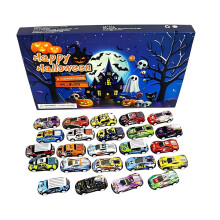 Calendrier de l'Avent d'Halloween avec 24 jouets surprises et figurines à collectionner – Compatible avec la décoration d'Halloween