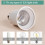 Adapter gniazda E12 na E26/E27, żaroodporny, 10 szt. 7