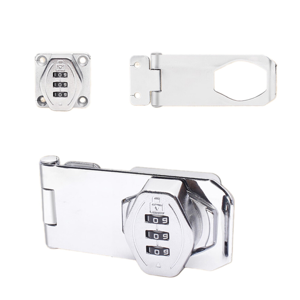 Sturdy Zines Alloy Bifold Door Lock With Twist Knob Hasp Latches Portable Accessory For Cupboard And Shed Security 9405492959842