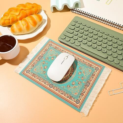 Σετ 8 τεμαχίων Mouse Pad με λουλούδια σε περσικό στιλ, αντιολισθητική βάση από 1