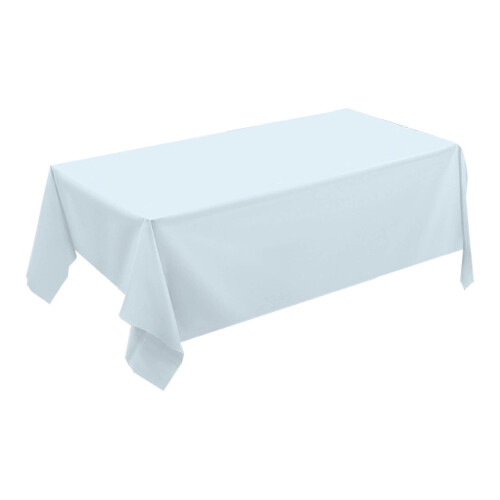 Mantel rectangular de plástico azul de 137x183 cm. 1