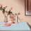 Mantel rectangular de plástico azul de 137x183 cm. 4