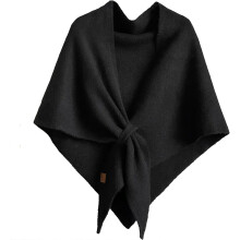 Cachecol feminino de cor sólida, tricotado em pashmina, xale casual macio e confortável para uso diário.