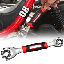 52-in-1 Universal Socket Wrench, Stainless Steel, 9.8", Durable Home Repair Spanner (1Pcs)