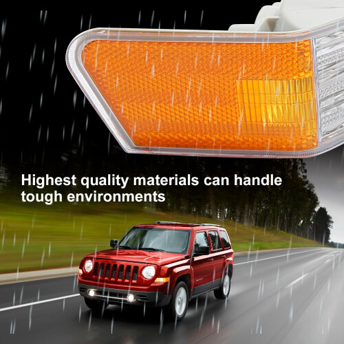 Κάλυμμα μπροστινού φλας για Jeep Patriot2007–2017 (Δεξιά, Πλευρά συνοδηγού), Συμβατό με 2