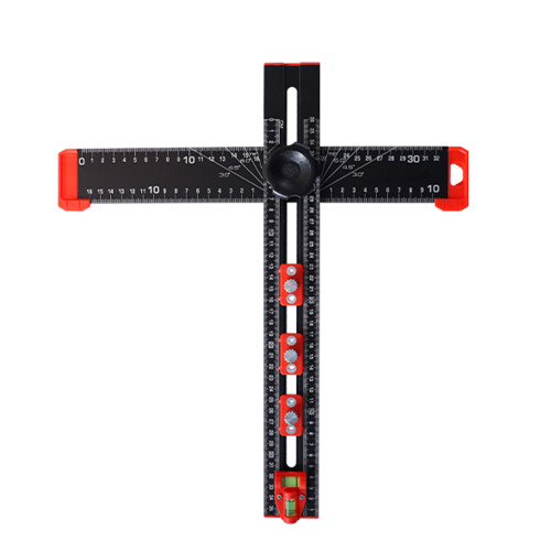 Multi-Angle Drilling Positioning Ruler, Aluminum Alloy, 41cm 1