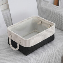 Panier de rangement pliable, bacs de rangement en tissu avec poignées pour l'organisation de la maison, panier de rangement en tissu pour