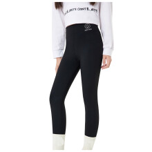 Girls Waisted Leggings Pants Childrens Yoga Pants High Waist Comfortable Stretchy Outwear for Play and Casual Activities,Z01 Black,12-14 Years