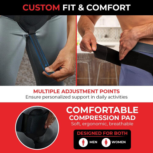 Inguinal Hernia Belt for Men and Women One Size 1