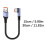 Συμπαγές καλώδιο γρήγορης φόρτισης USB σε Type C, κοντό πλεγμένο νάιλον καλώδιο 2