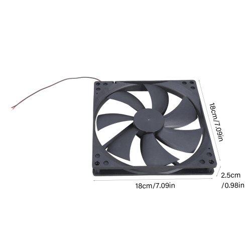 Υψηλή ροή αέρα180mm12V χωρίς ψήκτρες ανεμιστήρας ψύξης80CFM για εξάτμιση ηλεκτρονικών 2