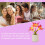 Veilleuse LED Lys du matin roses avec vase USB 7