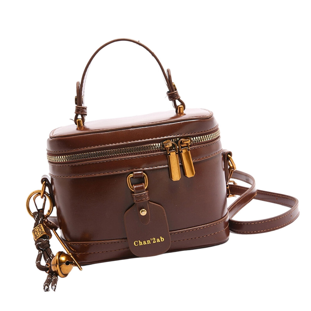 Retro PU Crossbody Bucket Bag for Women