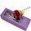 Rosa artificial banhada a ouro 24 quilates com caixa de presente de luxo 6