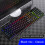 Mechanical Gaming Keyboard with Dynamic LED Backlit and Responsive Wired USB Connectivity for Enhanced Performance 2