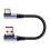 Συμπαγές καλώδιο γρήγορης φόρτισης USB σε Type C, κοντό πλεγμένο νάιλον καλώδιο 5