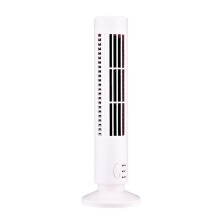 Portable Oscillating Tower Fan, Quiet Desk Fan with 3 Speed Settings, Compact Bladeless Cooling Fan for Home Office Bedroom