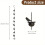 2 τεμάχια Vintage Bird Rain Chain Αποχέτευσης Υδρορροές Διακοσμημένη Αλυσίδα Βροχής Κήπος 4