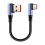 Συμπαγές καλώδιο γρήγορης φόρτισης USB σε Type C, κοντό πλεγμένο νάιλον καλώδιο 7