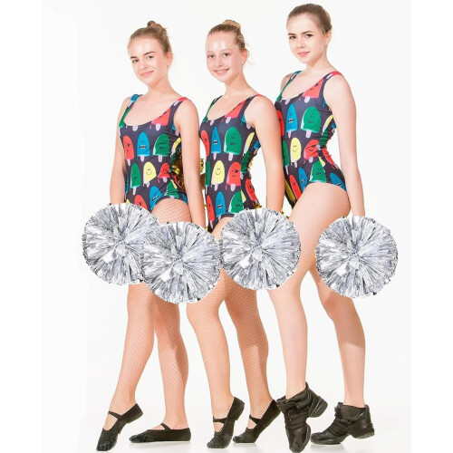 Pompons de cheerleading métallisés 10 pouces, lot de 8 1