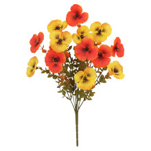 Chrysanthèmes artificiels résistants aux UV pour jardinières d'extérieur, porche, terrasse et décoration de jardin – Adaptés à une