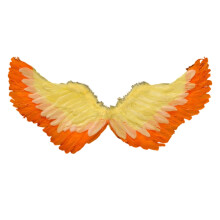 Multicolor Carnival Angel Feather Floating Wings – Mardi Gras, Fairy, Masquerade Party Props, Photo Props, Gifts (31.49x15.74 in)