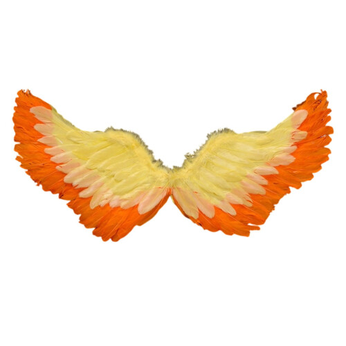 Andělská křídla z peří pro karneval a párty