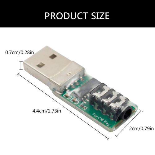 Εκπαιδευτής κώδικα Μορς Plug and Play, USB Key Trainer για VBand/ Key για Aspirings, Τηλέφωνο, 2