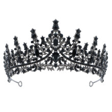 Elegant Crystal Rhinestone Crown Headband for Women – Sparkling Tiara for Wedding, Party, Cosplay, Prom, Halloween; Adjustable Princess Crown