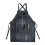 Unisex denim bib apron cross-back adjustable 1