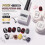 Dotting Nail Gel Set Black White Gold Silver Lace 1