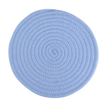 Tapis de table rond tissé résistant à la chaleur de 12 cm (4,7 pouces) - Design moderne et minimaliste pour assiettes, bols, casseroles et tasses,