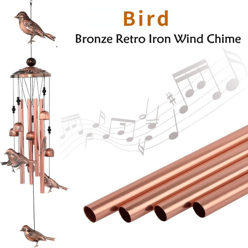 Μεταλλικό vintage κουδούνι ανέμου με πεταλούδα και χελώνα 1 τεμ. 2