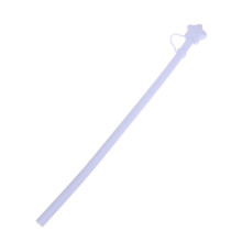 (Bleu) 1 paille de rechange en silicone de 30 cm (12 pouces) avec capuchon, réutilisable et compatible avec les gobelets de 1,2 L/1,8 L (40/30 oz).
